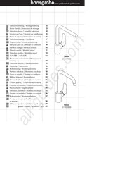 Hansgrohe Focus 31817 Series Gebruiksaanwijzing