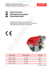 Riello 3477011 Handleiding Voor Installatie, Gebruik En Onderhoud