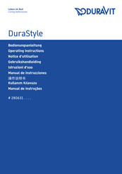 DURAVIT DuraStyle 280631 Series Gebruikshandleiding