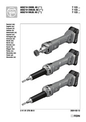 Fein AGSZ18-90LBL AS Series Vertaling Van De Oorspronkelijke Gebruiksaanwijzing