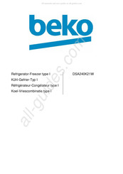 Beko DSA240K21W Handleiding