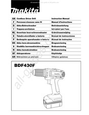 Makita BDF430F Gebruiksaanwijzing