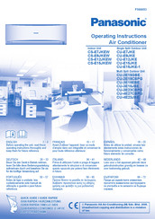 Panasonic CU-2E15GBE Gebruiksinstructies