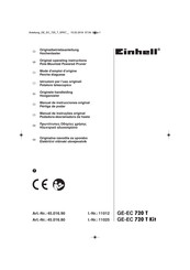 EINHELL 45.016.80 Originele Handleiding