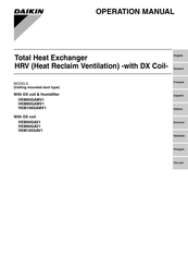 Daikin VKM80GAV1 Gebruiksaanwijzing