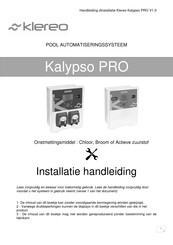 Klereo Kalypso PRO Installatiehandleiding