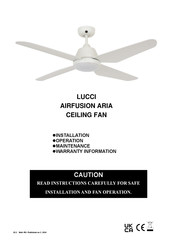 LUCCI Air AIRFUSION ARIA Installatiehandleiding