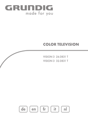 Grundig VISION 3 26-3831 T Handleiding