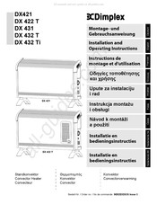 Dimplex DX 431 Installatiehandleiding