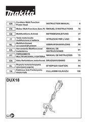 Makita DUX18 Gebruiksaanwijzing