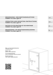 Format Fire Safe Light FP Bedienings- En Montagehandleiding