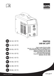 GYS PROTIG 160 DC LIFT Handleiding