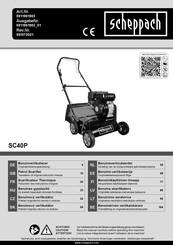 Scheppach 5911901903 Vertaling Van De Oorspronkelijke Gebruiksaanwijzing
