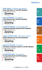 Nabtesco Symphony Knee NK6 Gebruikshandleiding