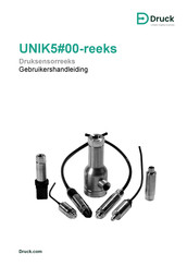 Druck UNIK5700 Gebruikershandleiding