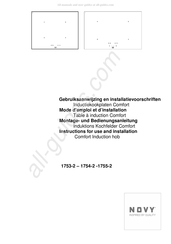 Novy 1754-2 Gebruiksaanwijzing En Installatievoorschriften