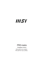 MSI PRO MP161 E2 Handleiding