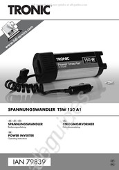 Tronic 79839 Gebruiksaanwijzing