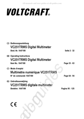 VOLTCRAFT VC251TRMS Gebruiksaanwijzing