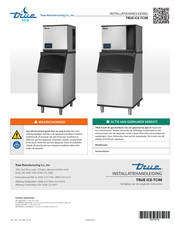 True Manufacturing Company TRUE ICE-TCIM Installatiehandleiding