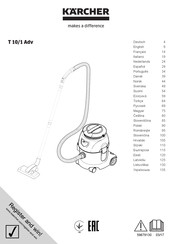 Kärcher T 10/1 Adv Originele Gebruiksaanwijzing