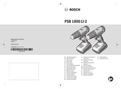 Bosch PSB 1800 LI-2 Oorspronkelijke Gebruiksaanwijzing