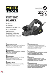 Meec tools 017978 Gebruiksaanwijzing