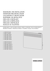 Stiebel Eltron CNS 200 Trend Handleiding Voor Bediening En Installatie