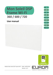 EUROM Mon Soleil DSP Frame 360 Wi-Fi Gebruikershandleiding
