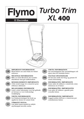 Electrolux Flymo Turbo Trim XL400 Belangrijke Informatie