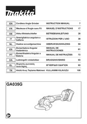 Makita GA035G Gebruiksaanwijzing