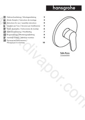Hansgrohe Talis Puro 32666000 Gebruiksaanwijzing