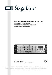 IMG STAGELINE MPX-340 Gebruiksaanwijzing