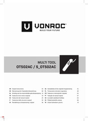 VONROC OT502AC Vertaling Van De Oorspronkelijke Gebruiksaanwijzing