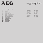 AEG Ergorapido 10,8V+ Gebruikershandleiding