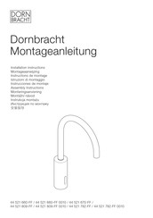 Dornbracht 44 521 660-FF 0010 Montageaanwijzingen