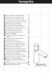 Hansgrohe Talis Select E 110 71750000 Gebruiksaanwijzing