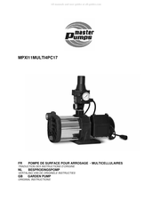 Master Pumps MPXI11MULTI4PC17 Originele Instructies