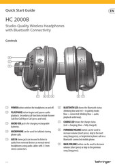 Behringer HC 2000B Snelstartgids