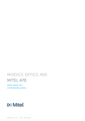 Mitel Mivoice office 400 Handleiding