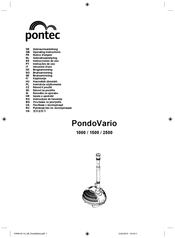 Pontec PondoVario 2500 Gebruiksaanwijzing