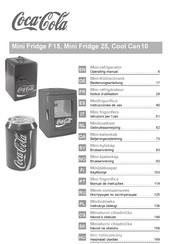 Coca-Cola Mini Fridge 25 Gebruiksaanwijzing