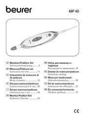 Beurer MP 40 Gebruiksaanwijzing