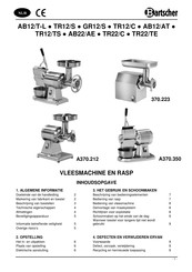 Bartscher A370.212 Handleiding