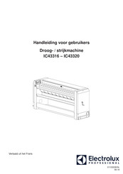 Electrolux Professional IC43316 Handleiding