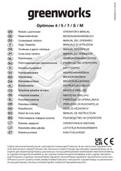 GreenWorks Optimow 4 Gebruikershandleiding