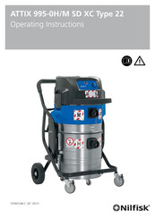 Nilfisk ATTIX 995-0H/M SD XC Type 22 Gebruiksaanwijzing