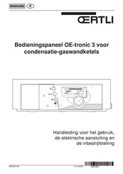 OERTLI OE-tronic 3 Handleiding Voor Installatie En Aansluiting