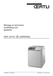 OERTLI GSR 130 FA Installatie En Technische Handleiding