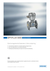 KROHNE OPTIFLUX 5000 Technische Handleiding